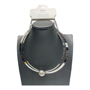 Cato Nickel Free Silver Women's Ivory Necklace